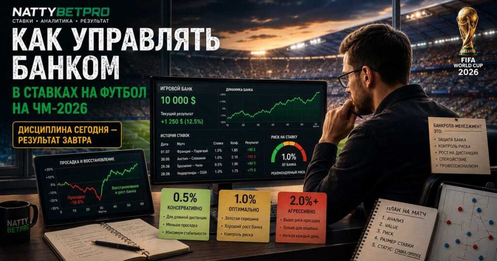 Как управлять банком в ставках на футбол: размер ставки и контроль риска